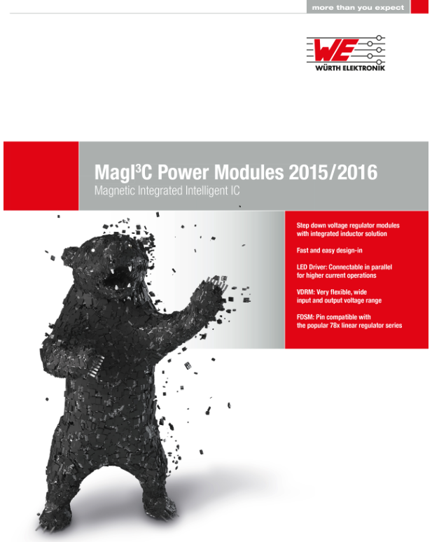 Wuerth Elektronik eiSos presents updated power module catalog